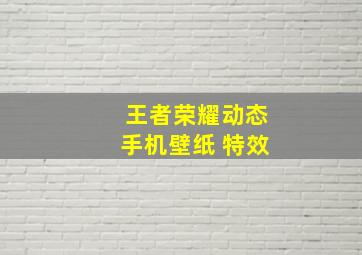 王者荣耀动态手机壁纸 特效